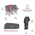 Sunnyfeel Sofa de Camping Plegable, Silla doble para exterior