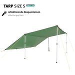 Wechsel Tents Tarp S - Refugio de Camping Ultraligero 290 x 400 cm, Protección UV Impermeable, Color Verde (Zero-G Line)