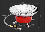 BrilliantDay Hornillo Camping Estufa a Gas Portátil de Camping Estufa de Gas hornillo de Plegable a Prueba de Viento Cocinar Al Aire Libre para Cocina de Camping(con Encendedor Piezo, 2800W)