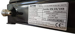 SMILE KN-03/1KB - Cocina de Gas Portátil para Camping, Hornillo Portátil, 3 Quemadores Ajustables, Tapa Desmontable, Negro