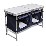 vidaXL Cajonera Comida Camping Tela Armario Plegable Viajes Aluminio Almacenaje