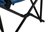 Grand Canyon EL Tovar Lounger - Silla de Camping, Silla Plegable con reposabrazos, Respaldo Alto y reposapiés - hasta 100 kg - Aluminio - Dark Blue (Azul)