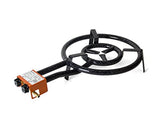 GARCIMA 5020091 Paellero Gas Butano 400 mm, Hierro, Negro