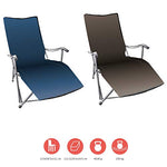 Grand Canyon EL Tovar Lounger - Silla de Camping, Silla Plegable con reposabrazos, Respaldo Alto y reposapiés - hasta 100 kg - Aluminio - Dark Blue (Azul)
