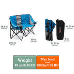 Sunnyfeel Silla de Camping Doble Plegable, Sillón de camping para exterior