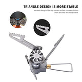 Boundless Voyage Titanio estufa de gas ultraligero plegable mini quemador horno para acampar al aire libre cocina Ti9009O