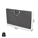 CAMPART Travel KI-0726 Cocina de Camping Almeria XXL, con Paravientos, Bolsa de Almacenamiento incluida, 2 Puertas, Unisex Adulto, Gris