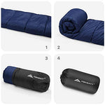 Forceatt Saco de Dormir Rectangular para Acampar, para 3-4 Estaciones, con Bolsa de compresión y Capucha para Viajes, Camping, Senderismo，215 x 80 cm, Temperatura Ideal 0-20°C
