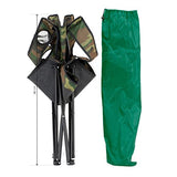 THE SECRET HOME - Silla de Camping Plegable - Asiento Portátil y Ultraligero para Exteriores - Ideal para Acampada, Camping, Pesca (Camuflaje - con Reposabrazos)