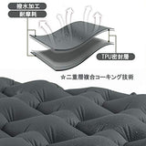 Naturehike Almohadilla para Dormir, Grosor de 6,5 cm, Almohadilla para Dormir Individual, cojín Inflable para Exteriores, Compacto y Resistente a la Humedad, Adecuado para Caminatas (Gris)
