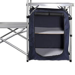 vidaXL Cajonera Comida Camping Tela Armario Plegable Cocina Viajes Estantes y Rejilla