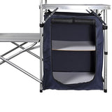 vidaXL Cajonera Comida Camping Tela Armario Plegable Cocina Viajes Estantes y Rejilla