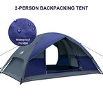 Forceatt Tienda de campaña Tienda de campaña de Doble Puerta para Exterior Resistente al Viento e Impermeable Ligero Adecuado para Senderismo Festivales al Aire Libre Mochilero Supervivencia Viajes