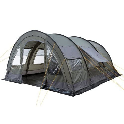 CampFeuer Tienda de Campaña Familiar Relax6 I 6 Personas I Columna de Agua de 5.000 mm I Tipo Túnel con Dormitorio Separado I Mosquiteros (Verde Oliva-Gris)