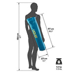 Uquip Roxy - Silla de Camping con portabotellas - Estructura Estable de hasta 120 kg - Azul