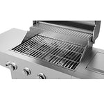 Teka Gourmet 4100G - Barbacoa de Gas, Barbacoa Exterior 5 Quemadores, Barbacoa Portátil con Ruedas, Color Acero Inoxidable