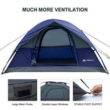 Forceatt Tienda de campaña Tienda de campaña de Doble Puerta para Exterior Resistente al Viento e Impermeable Ligero Adecuado para Senderismo Festivales al Aire Libre Mochilero Supervivencia Viajes