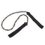 Overmont Sierra de Cadena de Cable Mano Manual (130cm-48dientes) Kit de Supervivencia para Camping Senderismo al Aire Libre con Bolsillo
