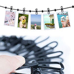 Wanxida 2 Piezas Portátil Tendedero, Elástico Ajustable Retráctil Cuerda de Ropa con 13pcs Hebillas de Posicionamiento Negro para Camping Senderismo Playa Viajes y Uso (Negro+Púrpura)
