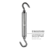 Lumaland Kit de Montaje püara toldo a Vela 8 Piezas