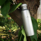 Boundless Voyage Botella deportiva de titanio de 800 ml con tapa de titanio al aire libre Ciclismo Senderismo Botella