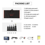 Kit Placa Solar Plegable de 300W 12V monocristalino portátil, plegable, camping, caravanas o autocaravanas para batería de 12V