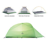 Naturehike Cloud-up 3 Tienda de Campaña Ultraligera para 3 Personas - Tienda Impermeable de Doble Capa para Trekking, 4 Estaciones(Verde)