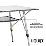 Uquip Variety L - Mesa para Acampada, Aluminio, 120 x 70cm, Altura Regulable