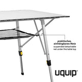 Uquip Variety L - Mesa para Acampada, Aluminio, 120 x 70cm, Altura Regulable