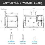 Alpicool CX30 - Nevera portátil de 30 litros, 12 V