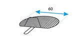 Imex El Zorro 71582 Barbacoa redonda con soporte para paella, diámetro 60 x 75 cm