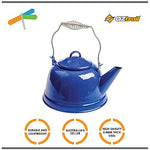OZtrail Tetera Enamel 2.5, hervidor esmaltado, Tea Pot, Kettle, 21x16cm + Mango, 800gr, Acero 0.4mm