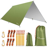 Ryaco Toldo de Refugio Impermeable 3M*3M, Hamaca Tienda de campaña, portátil, Ligera, Impermeable, Refugio para Camping, Senderismo, Mochila (Ejercito Verde)