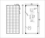 Placa Solar de 180W 36V , ideal para sistema fotovoltaico de caravana de autocaravana de jardín de 24V