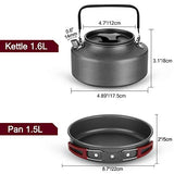 Odoland - Kit de Cocina para camping, 22 piezas