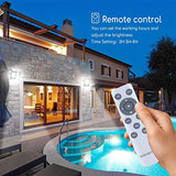 Kit Luz Led Solar con mando a distancia, 50W, 6500K luz blanca, Resistente al agua IP65.