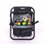 Nadalan al aire libre sillas plegables mochila de pesca silla portátil, taburete, silla plegable de camping con doble capa tela de Oxford bolsa térmica para la pesca, Playa, Camping, casa y viaje
