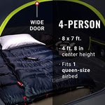Coleman 4-Person Dark Room Skydome Camping Tent, Blue