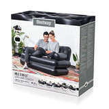 Bestway 75054 Sofá multiusos, 188 x 152 x 64 cm, PVC, negro, 74 x 60 x 25 pulgadas