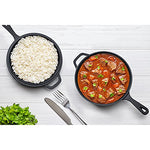 Tortillada - 2 en 1 Combo Cooker Juego de Olla (3.5l) y Sartén (26 cm) De Hierro Fundido