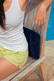 Intex 68672 - Almohada hinchable flocada, 43 x 28 x 9 cm, color azul
