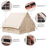 JINGRU Tienda de campaña Inflable Impermeable para Pesca, Senderismo, caping, mochilero,Tienda Inflable, Beige
