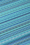 FH Home - Alfombra de Suelo de plástico Reciclado para Interiores y Exteriores, Ideal para la Playa, Camping, Viajes de Camping, picnics - Ligera - Plegable - Havana - Turquoise (270 cm x 360 cm)
