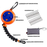 Nbrand Tendedero Retráctil, Camping Cuerda de Tender Viaje, Cuerda Tendedero Portátil de 8m, Hebilla Fija + Clip, a Prueba de Viento, Apto para Baño, Lavandería, Balcón, Jardín o Viajes al Aire Libre