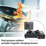 Cocina De Gas Portátil Estufa De Un Solo Quemador De Doble Propósito para El Tanque De Butano Tanque Licuado para Pesca Picnic/Campamento Cocinar Equipo De Cocina Utensilios Camping Utensilios