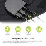 Placa Solar de 100W ,Plegable y Portátil (USB Dual de 5V+Salida 18V CC)