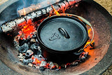 BBQ-Toro Juego de Horno Holandés en Caja de Madera | 8 Piezas | Curado