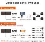 Kit de Placa Solar de 200w 18v Portátil Plegable Monocristalino (Alta Eficiencia) Para Cargar 12v BateríAs De Coche Gel AGM ácido Bomba Autocaravanas Caravanas