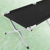 TecTake Cama de Camping XL Plegable Capacidad de 150 kg + Bolsa para Transporte Varias cantidades - (Negro | No. 401212)