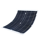 Placa Solar de 20W 18v, flexible Cargador solar monocristalino con DC USB para del coche 12v